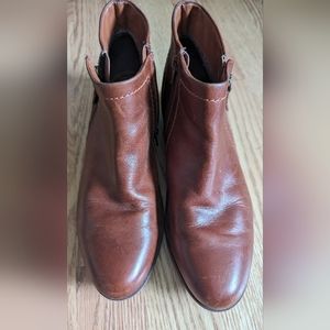 Caramel Brown Rockport Ankle Boots